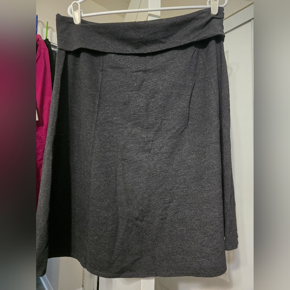 Royal Robbins Charcoal A-Line Skirt